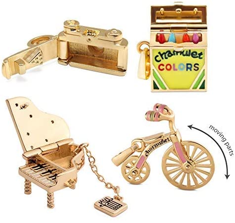 Charmulet 14kt Gold Plated Charm Set. Buy Multiple Charms at discounted Price. Gift Box Included. (Bundle # 9) - charmulet-2020