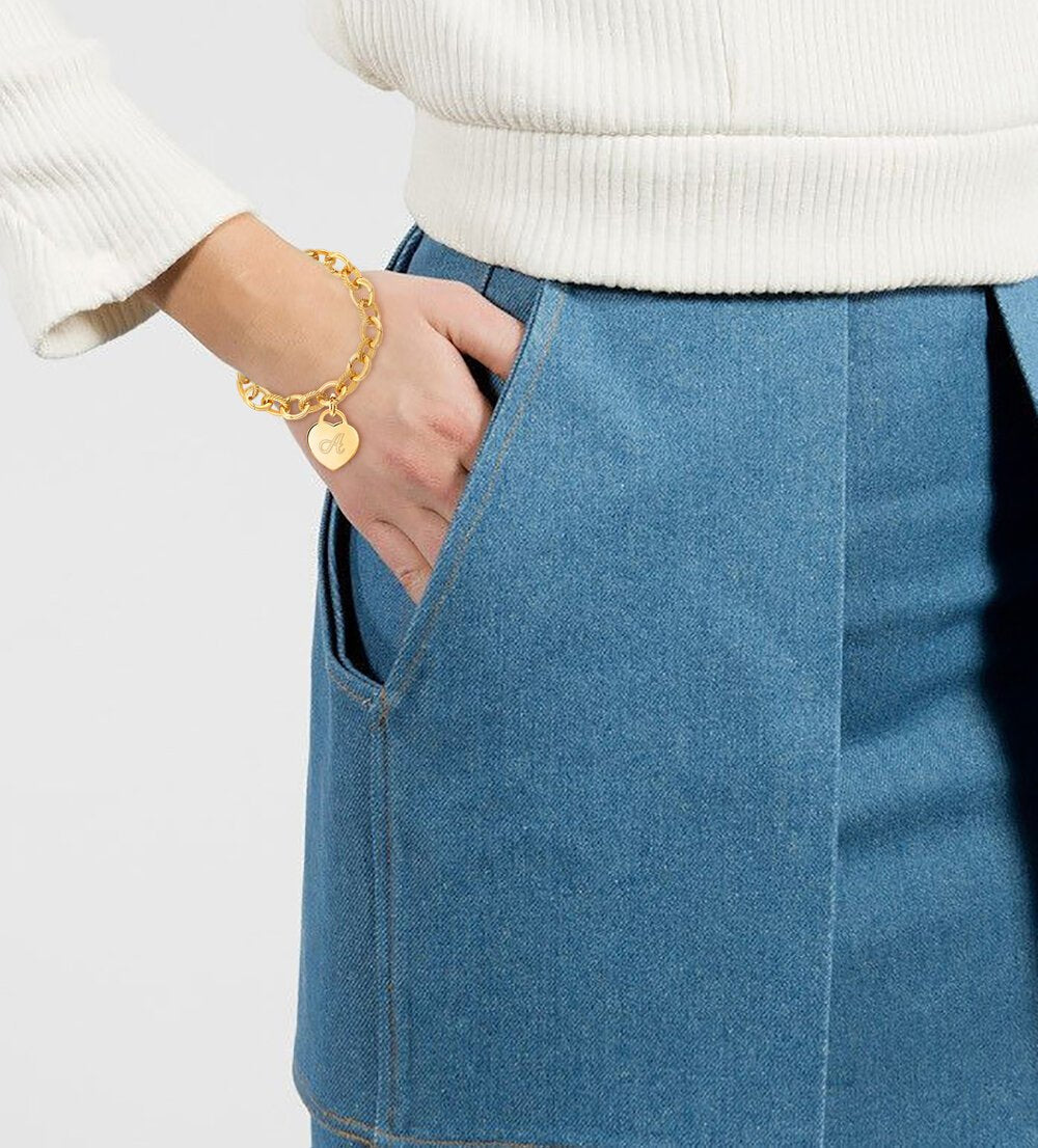 Heart Initial Charm - charmulet-2020