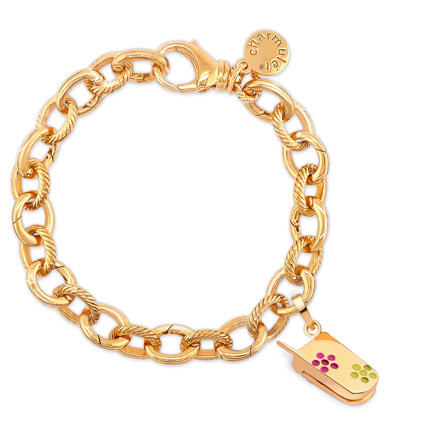 Cell Phone - Charmulet Delightful 14kt Gold Plated Interactive Charm - charmulet-2020