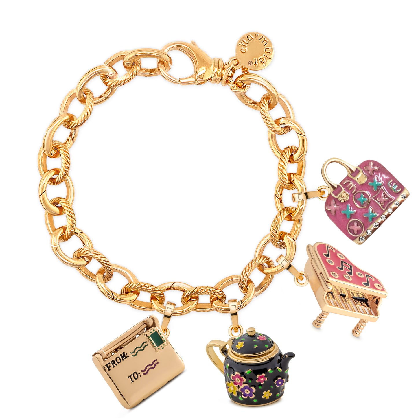 Charmulet 14kt Gold Plated Charm Set. Buy Multiple Charms at discounted Price. Gift Box Included. (Bundle # 12) - charmulet-2020