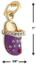 Purple Croc - Charmulet Delightful 14kt Gold Plated Interactive Charm. - charmulet-2020