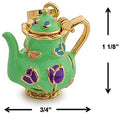 Green Teapot - Charmulet Delightful 14kt Gold Plated Interactive Charm - charmulet-2020