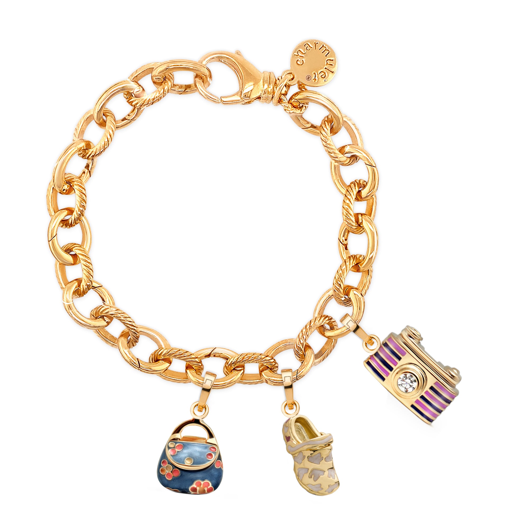 Charmulet 14kt Gold Plated Charm Set. Buy Multiple Charms at discounted Price. Gift Box Included. (Bundle # 4) - charmulet-2020