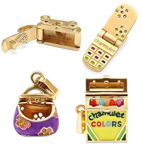 Charmulet 14kt Gold Plated Charm Set. Buy Multiple Charms at discounted Price. Gift Box Included. (Bundle # 11) - charmulet-2020
