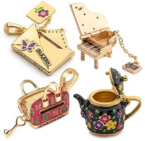 Charmulet 14kt Gold Plated Charm Set. Buy Multiple Charms at discounted Price. Gift Box Included. (Bundle # 12) - charmulet-2020