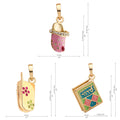 Charmulet 14kt Gold Plated Charm Set. Buy Multiple Charms at discounted Price. Gift Box Included. (Bundle # 7) - charmulet-2020