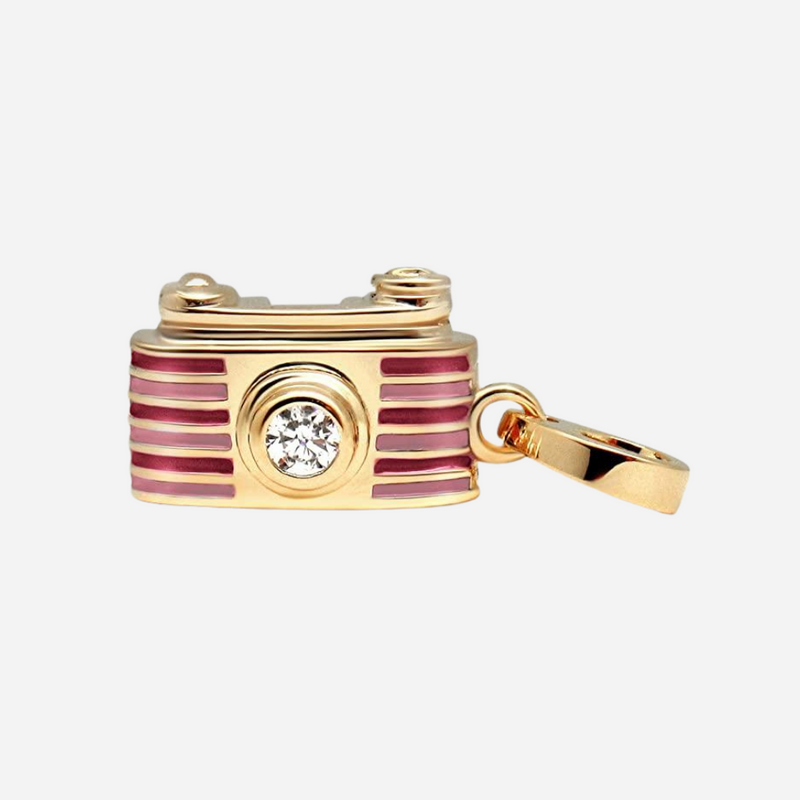 Mauve Camera - Charmulet Delightful 14kt Gold Plated Interactive Charm - charmulet-2020