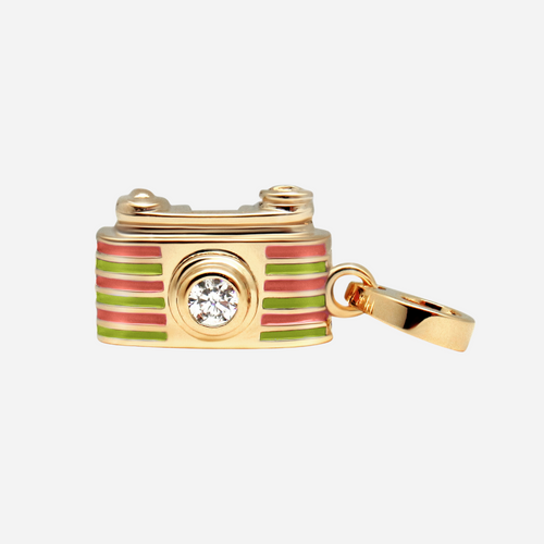 Charmulet Camera Charm 14k Gold Plated (Red & Green) - charmulet-2020