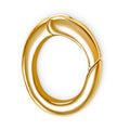 Large Link 14K Gold Plated Adjustable Bracelet with Hanging Initial Heart - charmulet-2020