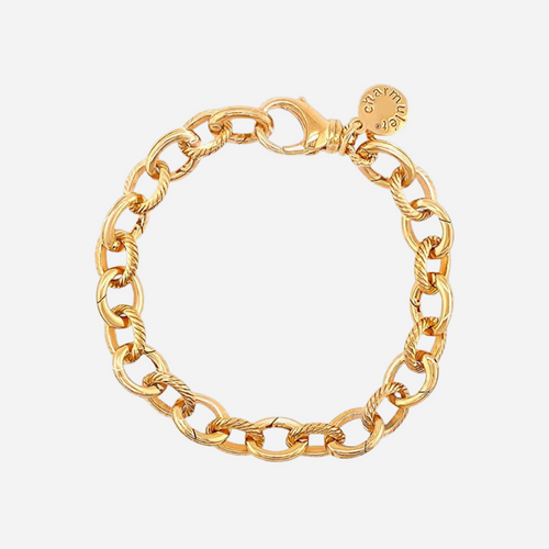 Charmulet 14kt Gold Plated Plain Medium Bracelet - charmulet-2020