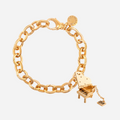 14k Gold Plated Adjustable Charm Bracelet with Piano - charmulet-2020