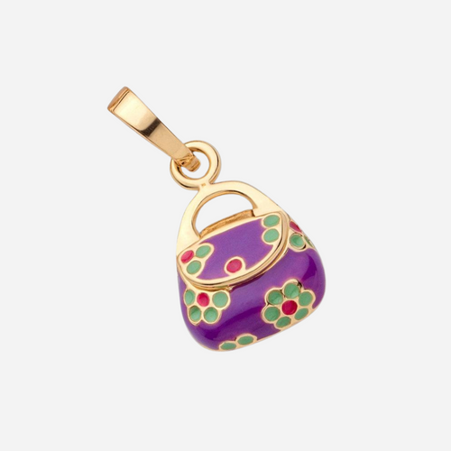 Petite Pocketbook (Purple) 14K Gold Plated - charmulet-2020