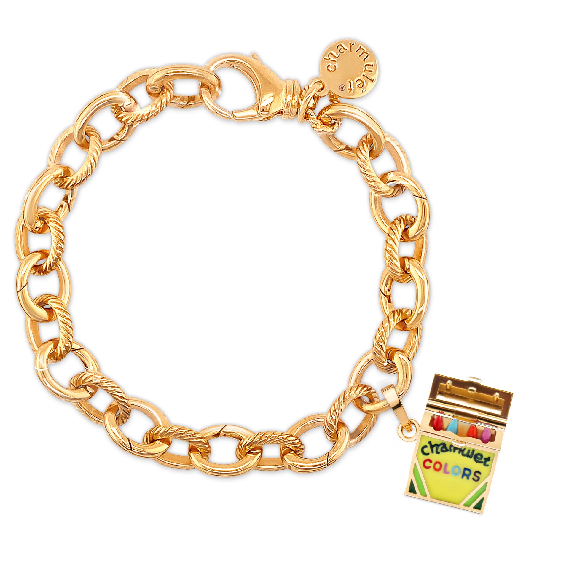 Crayon Box - Charmulet Delightful 14kt Gold Plated Interactive Charm - charmulet-2020