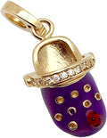 Purple Croc - Charmulet Delightful 14kt Gold Plated Interactive Charm. - charmulet-2020