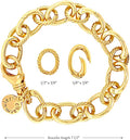 Charmulet 14kt Gold Plated Large Link Bracelet - charmulet-2020